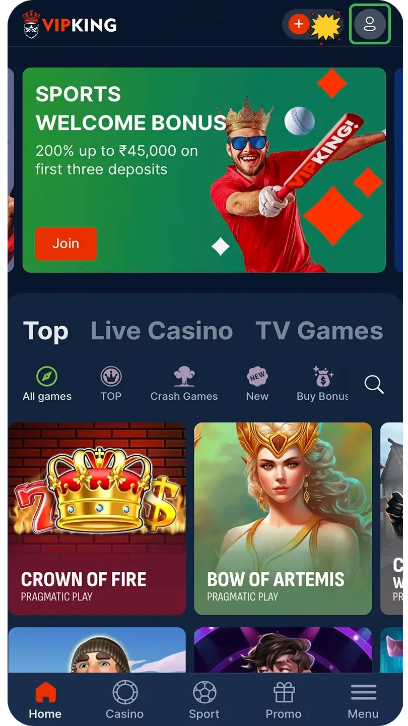 Login to Your Vipking Account